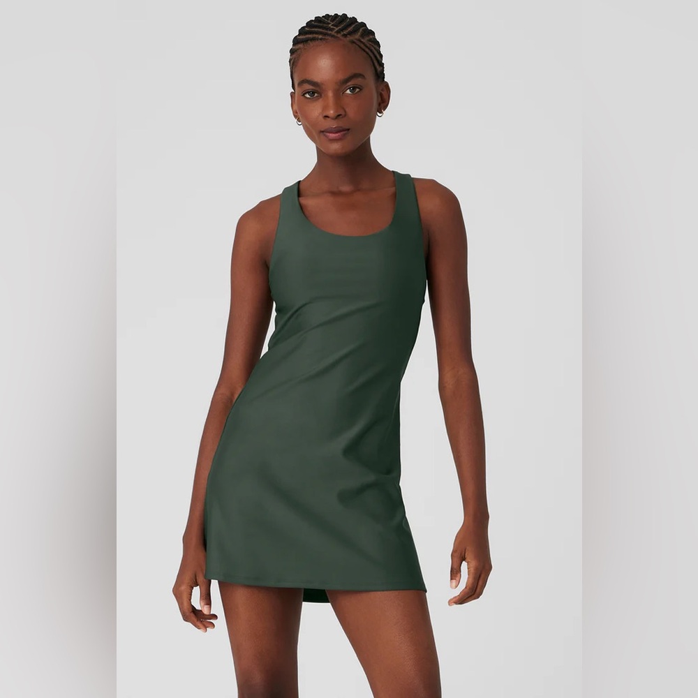 Alo Yoga Airlift Fly Dress in Dark Cactus Small